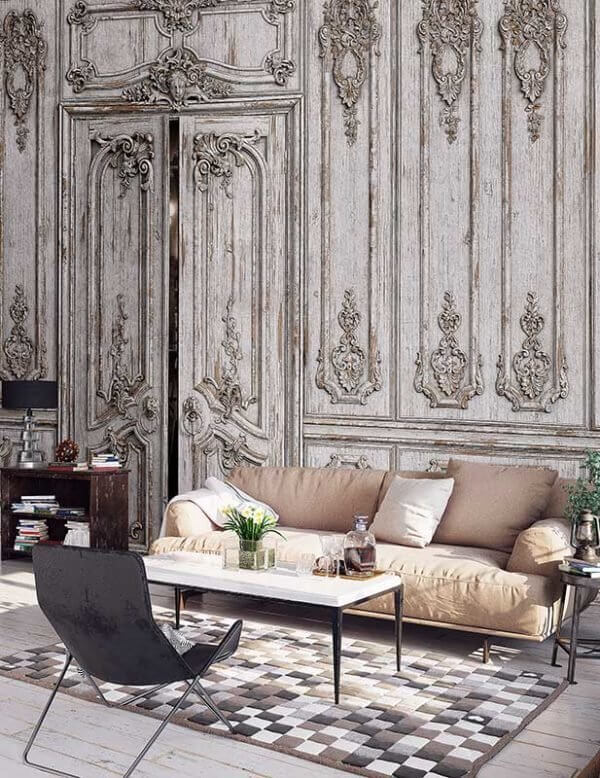 Tapety naścienne w ornamenty